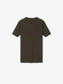 Womens Rib Fitted Short Sleeve Tee