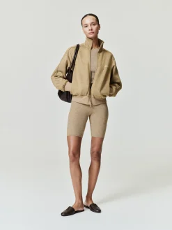 Womens Rib Knit Bike Short