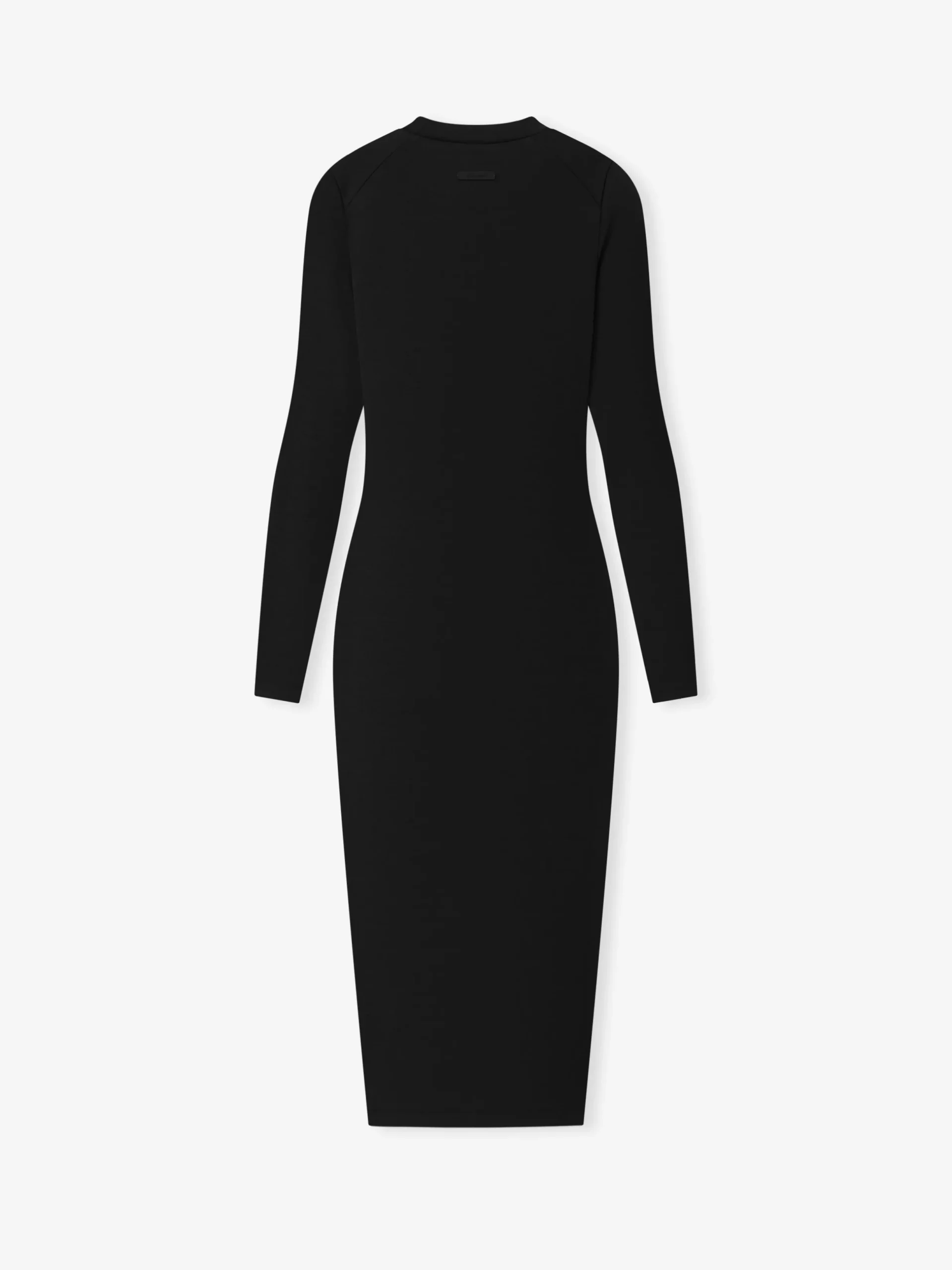 Womens Rib Knit Fitted Long Sleeve Dress