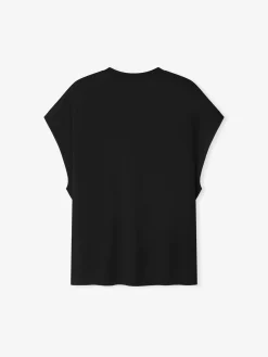 Womens Sheer Viscose Sleeveless Tee