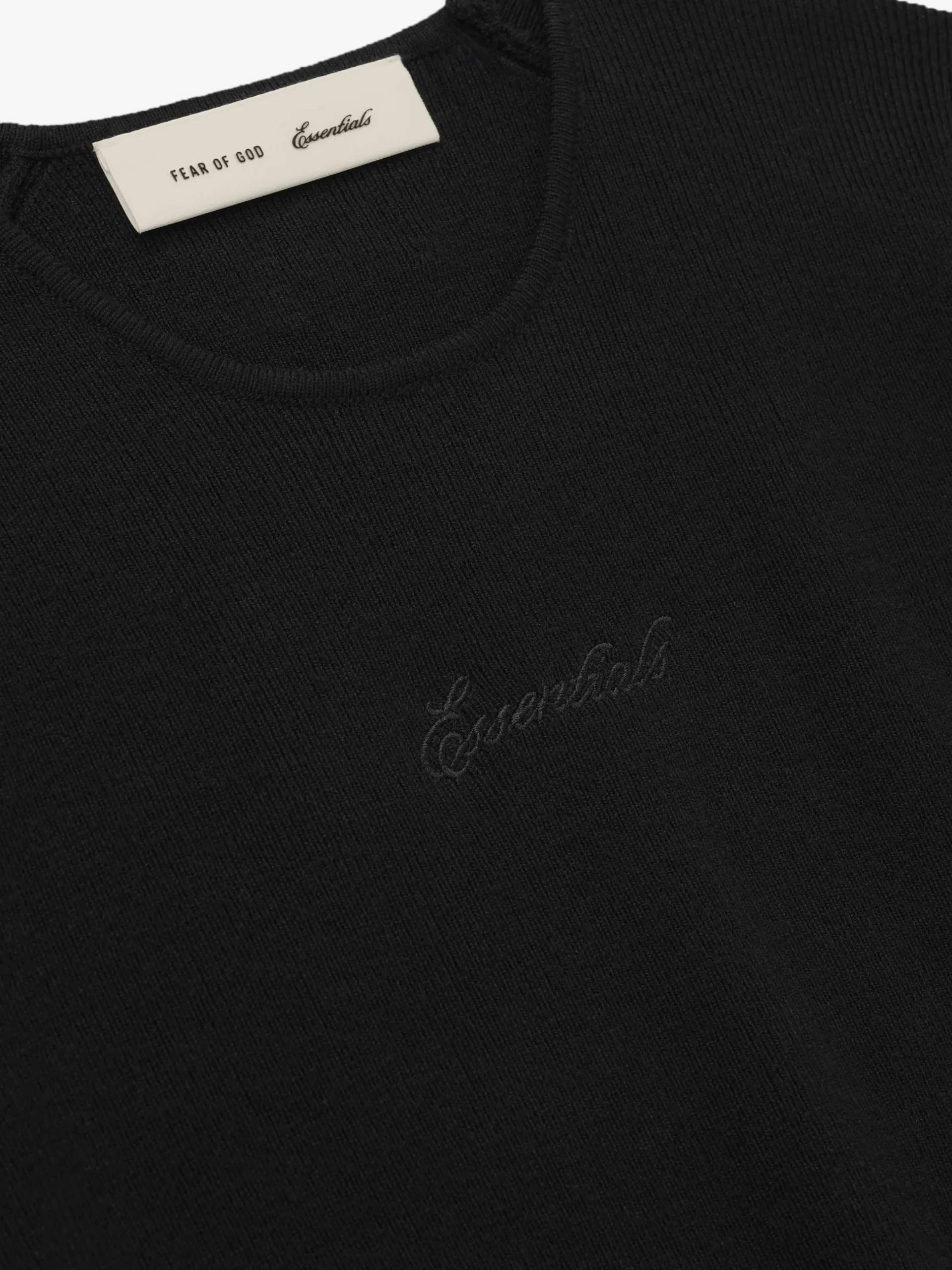 Womens Signature Rib Knit Fitted Short Sleeve Tee