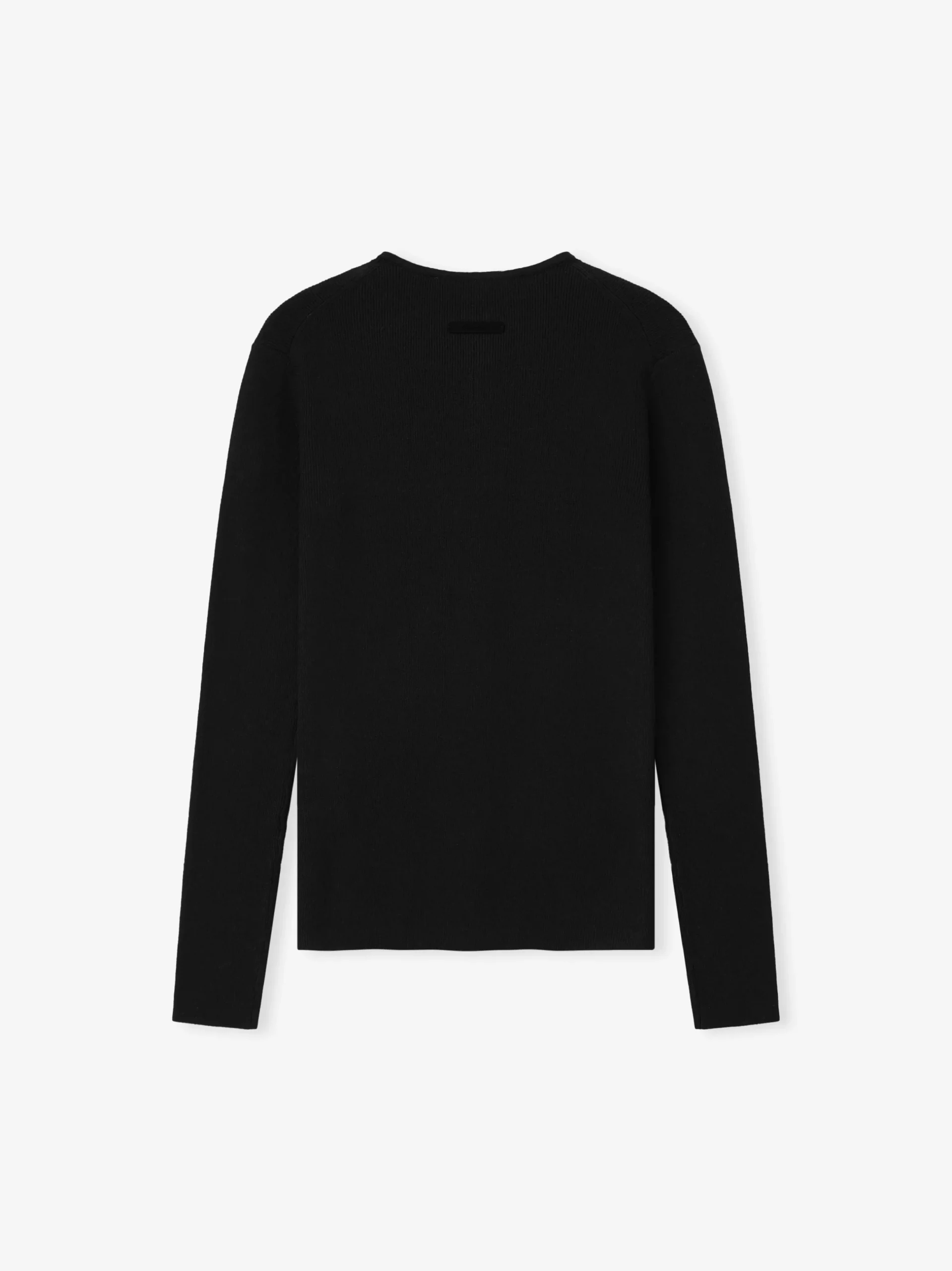 Womens Signature Rib Knit Fitted Long Sleeve Zip Up Tee