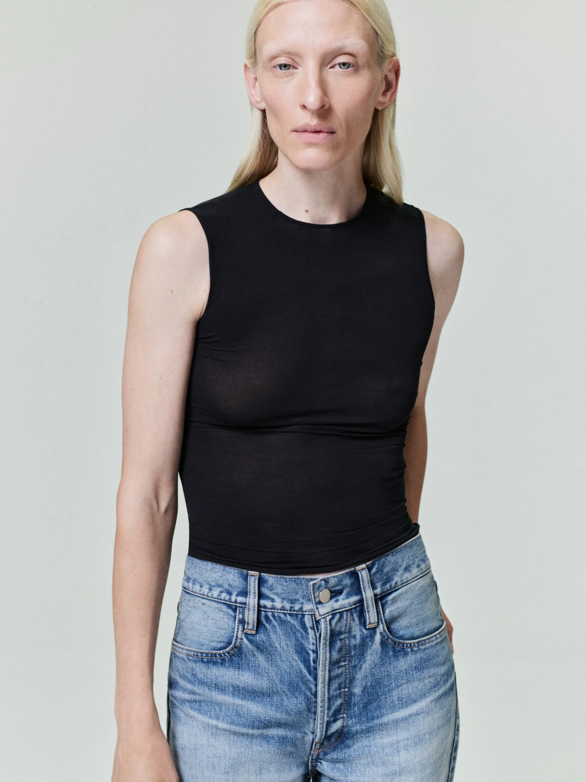 Womens Silk Stretch Tank Top