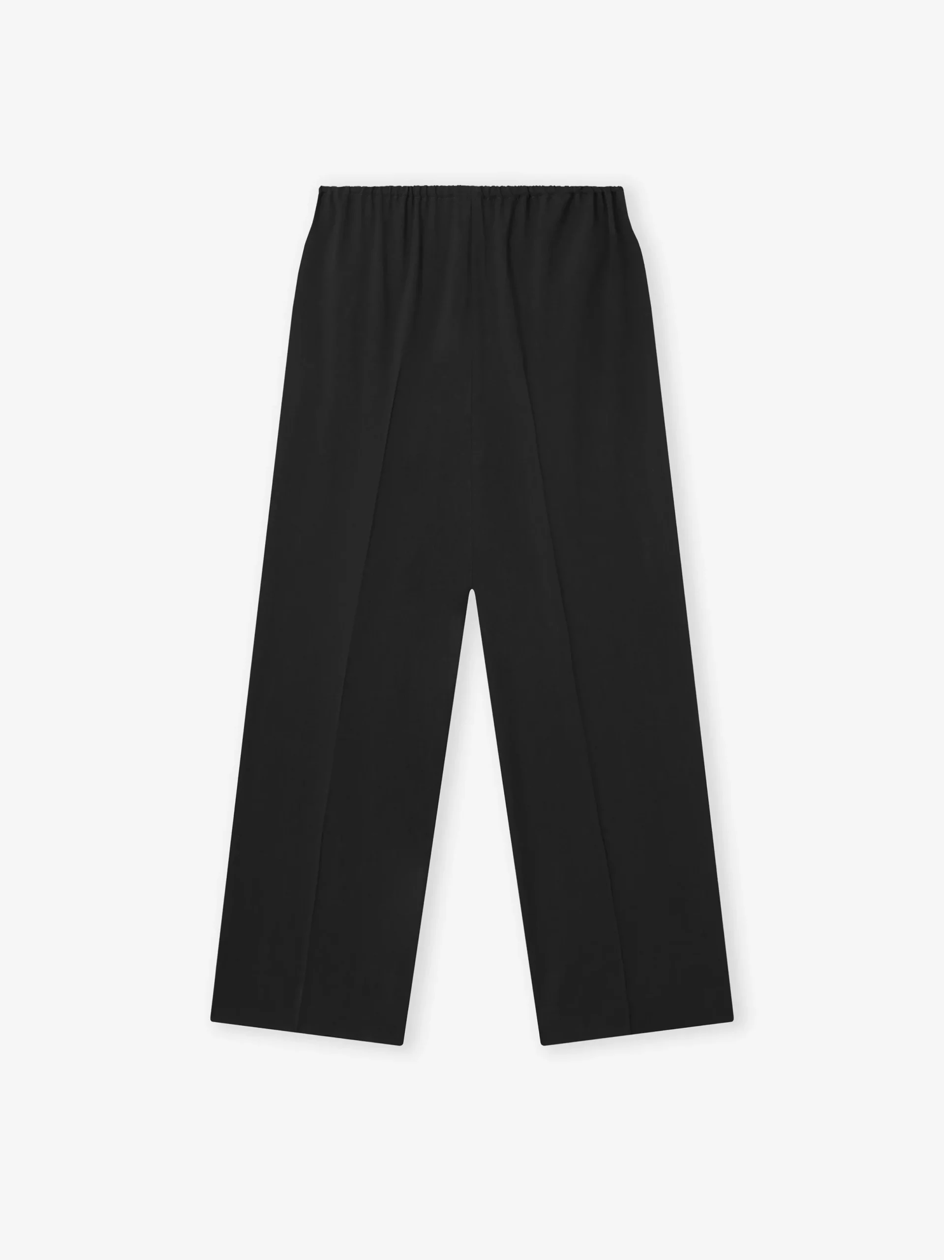 Womens Superfine Wool Twill Wide Leg Pants