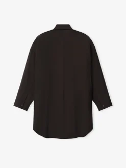 Womens Viscose Oxford Relaxed Shirt