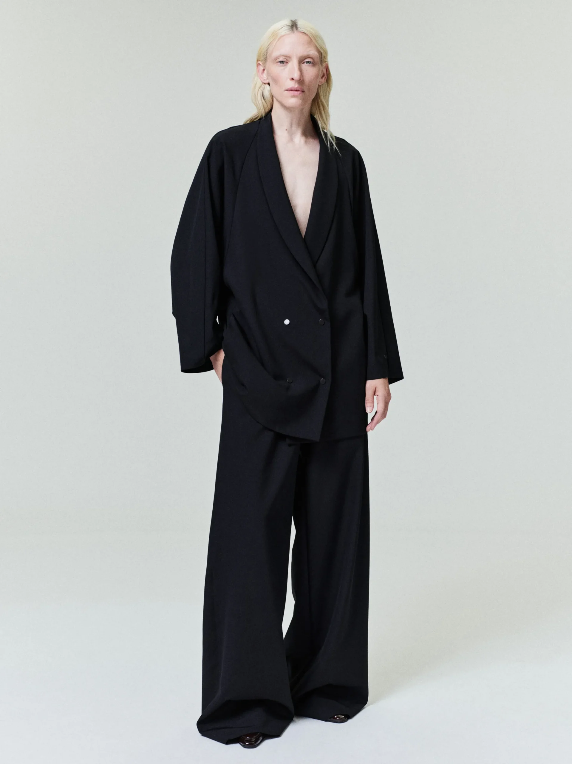 Womens Wool Ripstop Shawl Collar Jacket