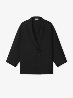 Womens Wool Ripstop Shawl Collar Jacket