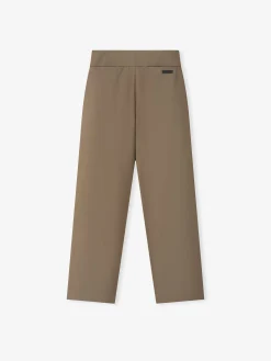 Wool Poplin Casual Flat Front Pants
