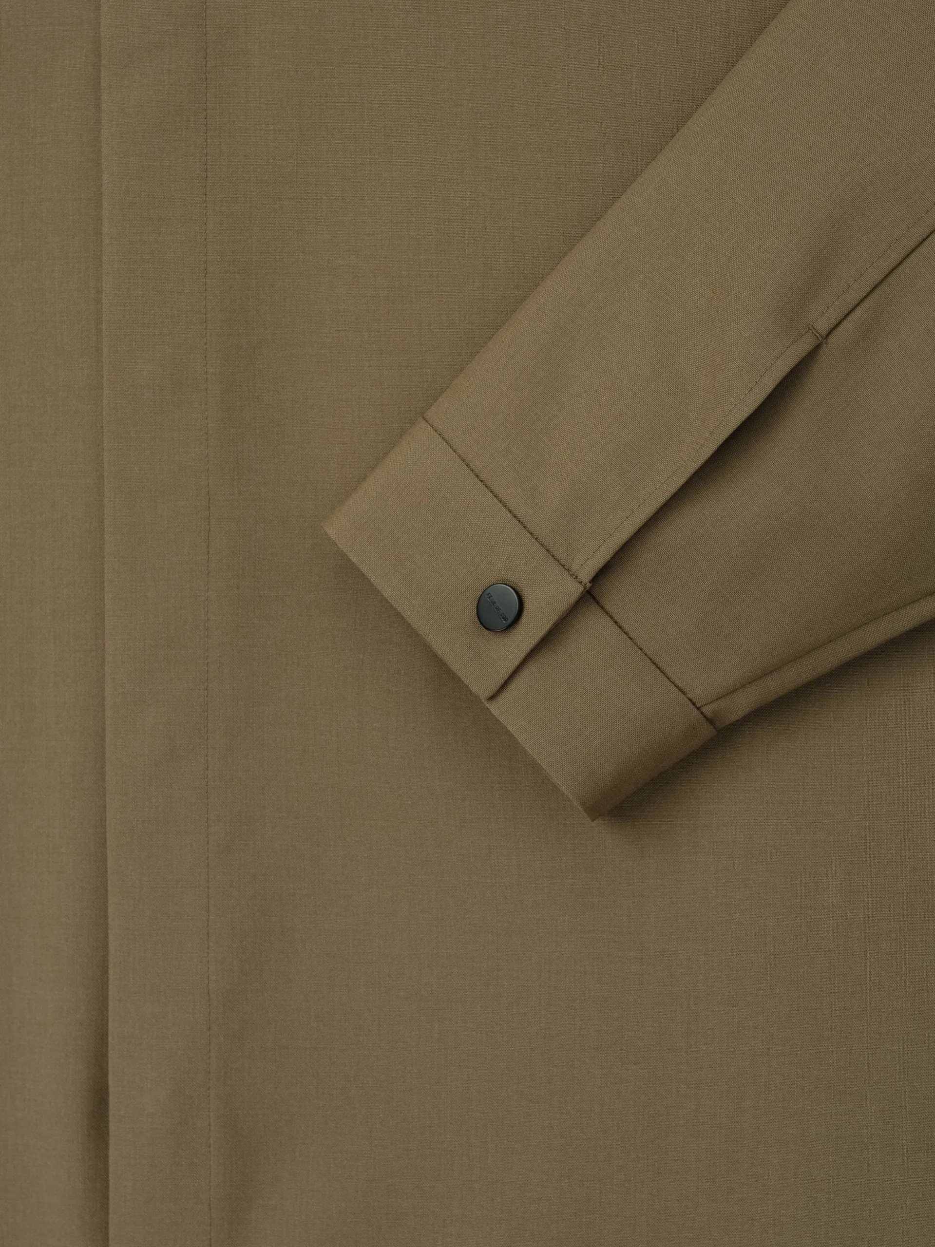 Wool Poplin Relaxed Shirt