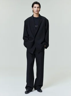 Wool Ripstop Casual Flat Front Pant