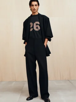 Wool Ripstop Casual Flat Front Pant