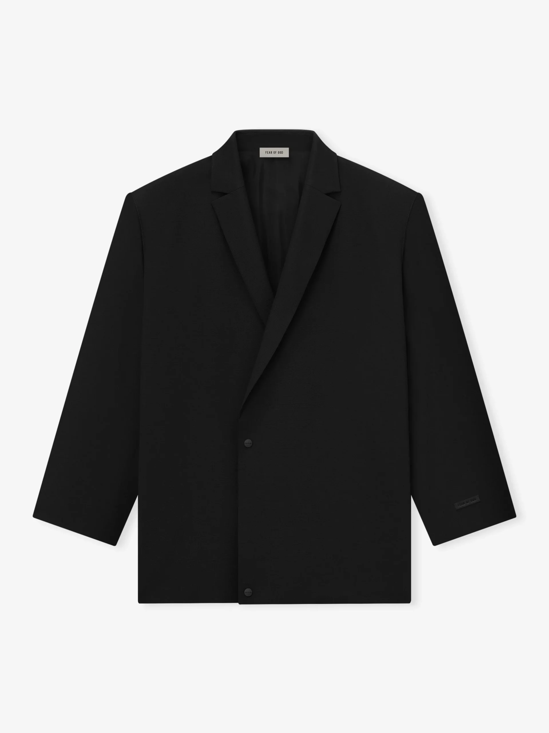 Wool Ripstop Relaxed Long Jacket