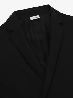 Wool Ripstop Relaxed Long Jacket