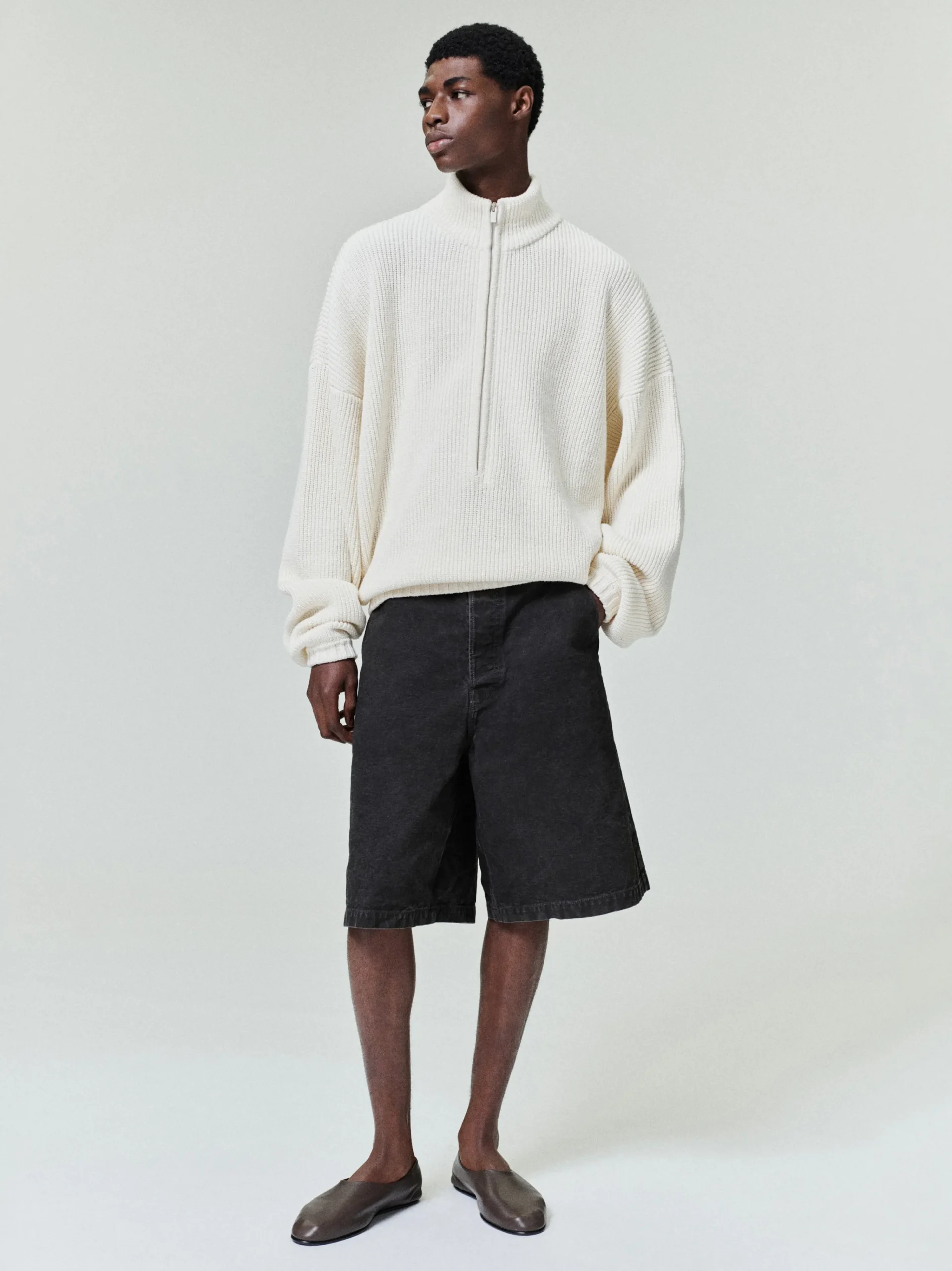 Zip-Up Sweater Long Sleeve